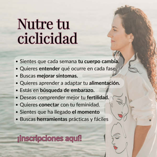 1º Taller ciclo menstrual online | Nutre tu ciclicidad - Imagen 2